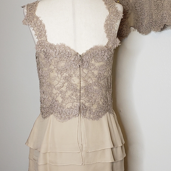 AUTHENTIC Vintage Carolina Herrera Dress & Jacket Luxury Celeb Style Designer - Picture 9 of 17